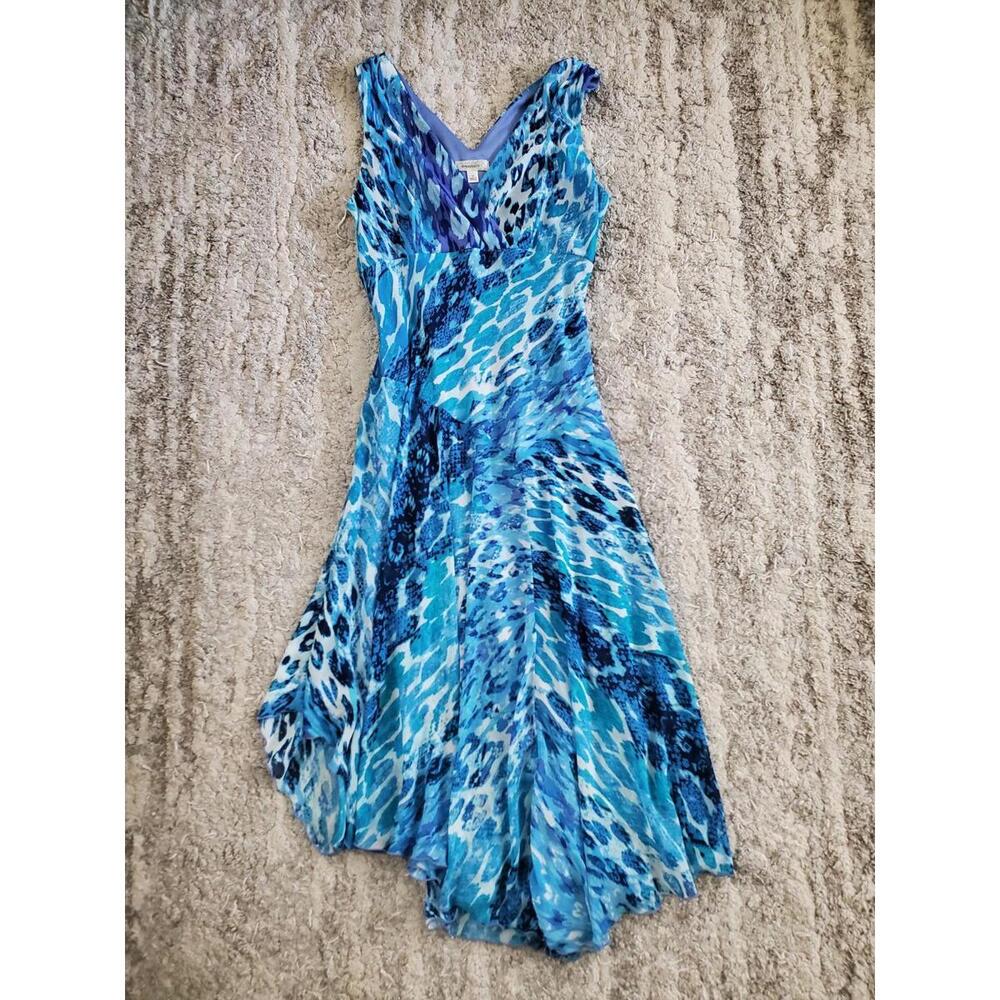 Y2K Dressbarn Dress Womens 14 Babydoll Fairycore Asymmetrical Hem Mermaid Core